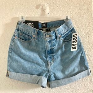 Urban Outfitters- High Rise Mom Jean Shorts